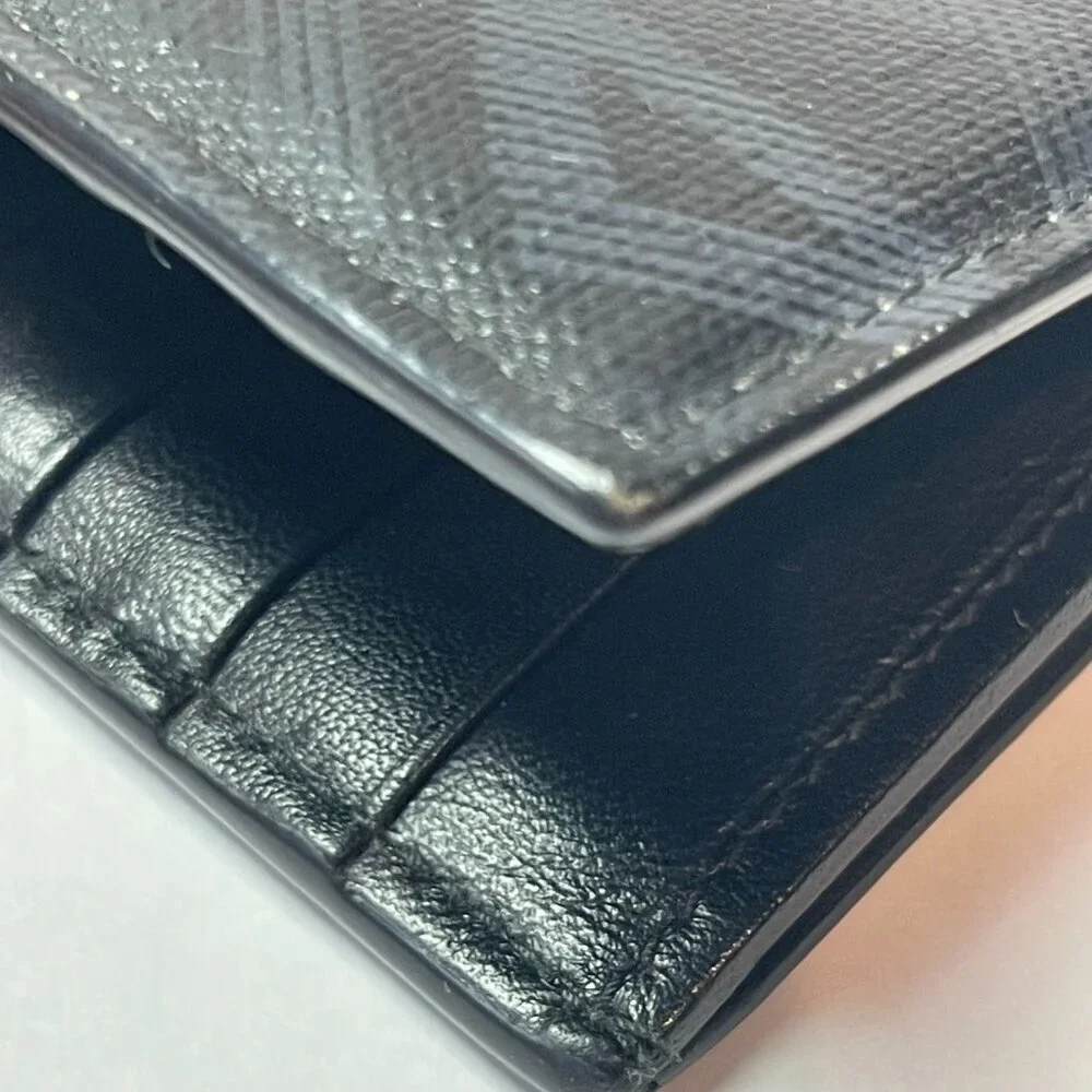 Dior Black Diamond Vertical Long Wallet - Preowned